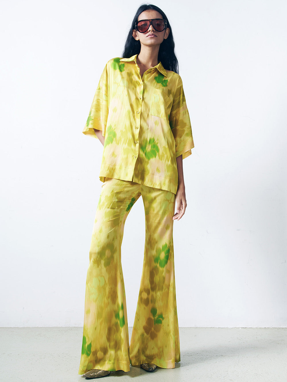 PANTALON ZAOUA FLEURS JAUNE
