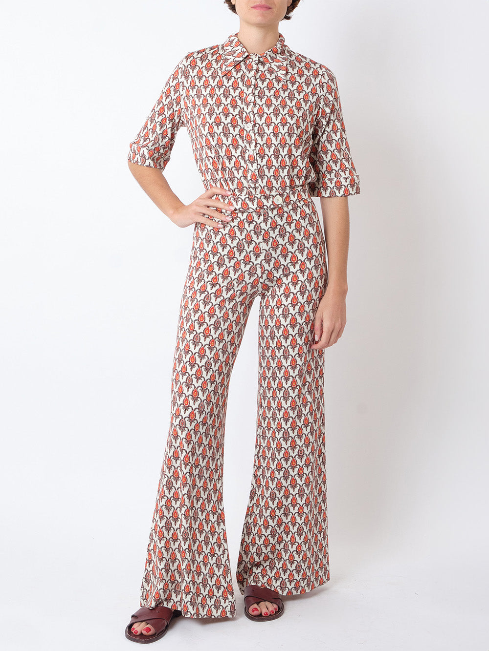 GIUDECCA SUN RED TROUSERS