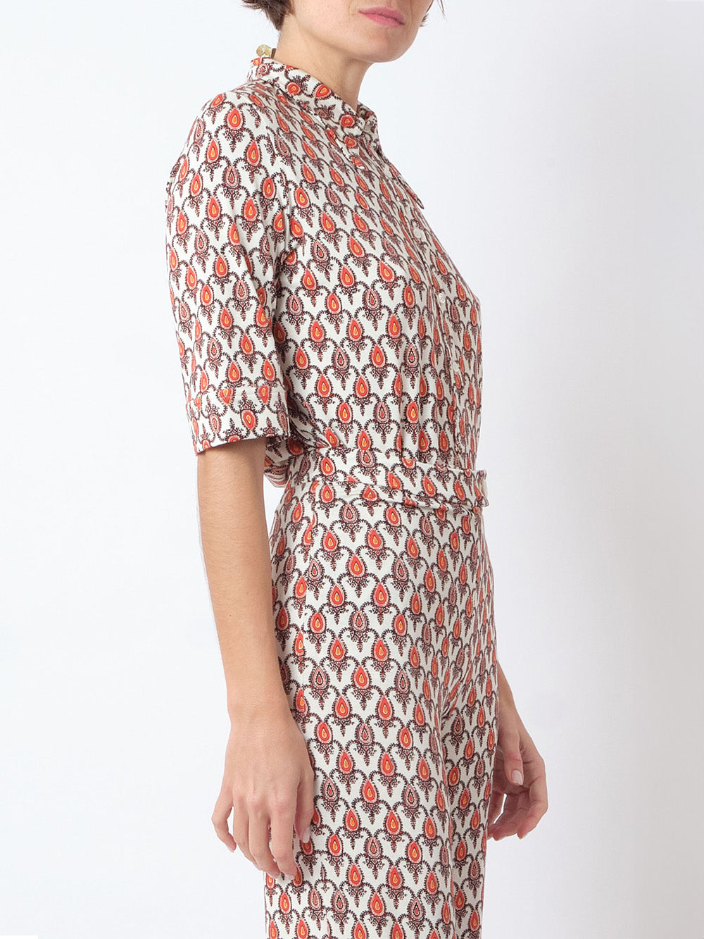 CHEMISE LAUREN SOLEIL ROUGE
