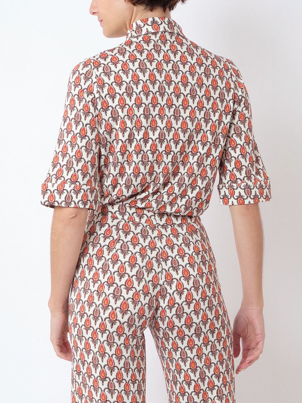 CHEMISE LAUREN SOLEIL ROUGE