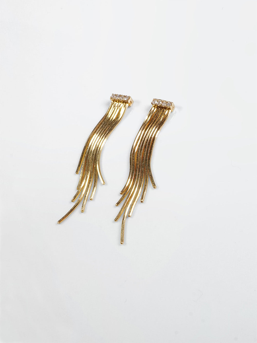 EXTRA LONG FRINGE EARRINGS