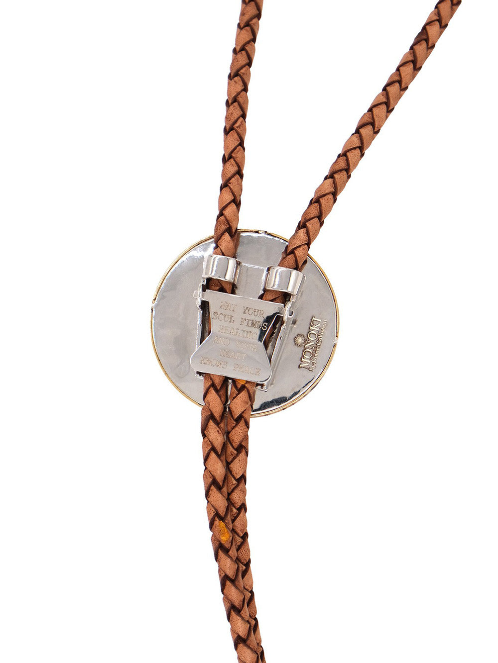 LARGE CAMEL BOLO TIE NECKLACE