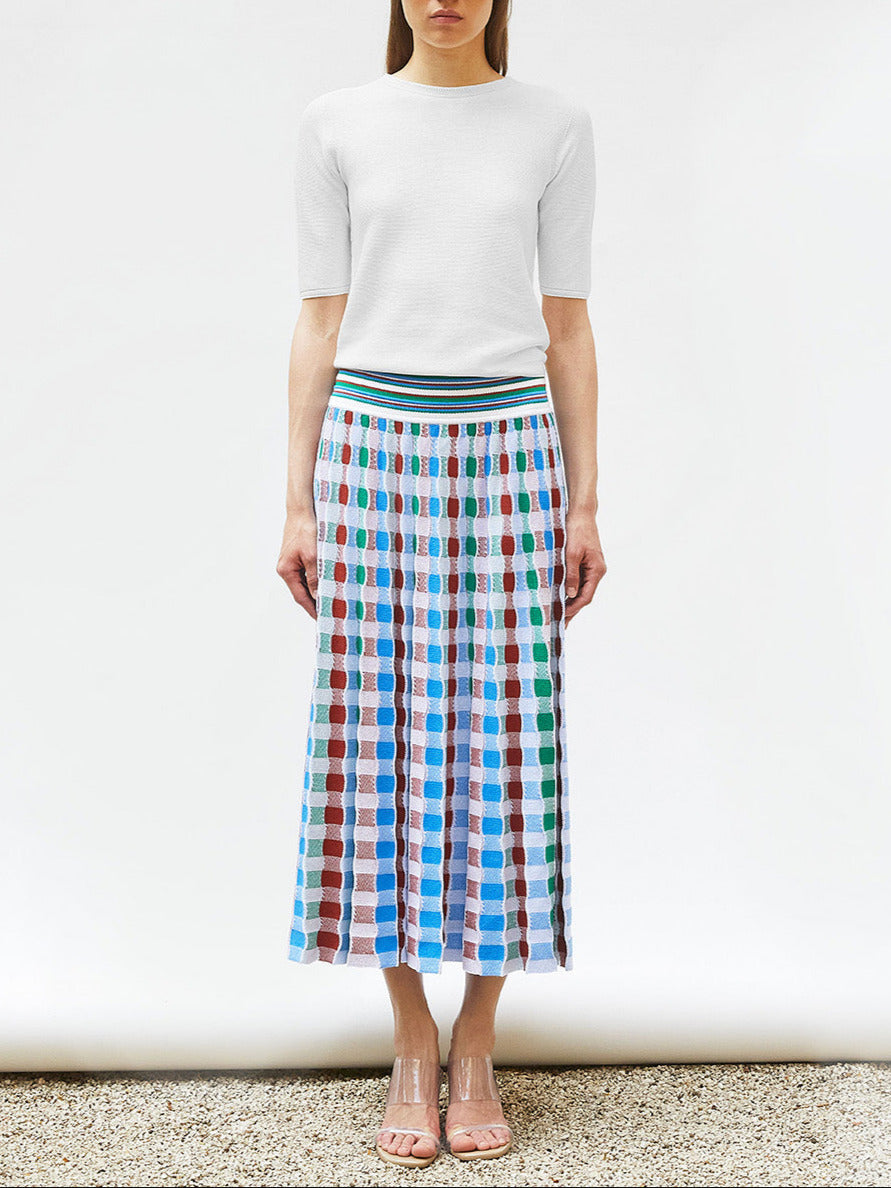 DELICATE TARTAN SKIRT