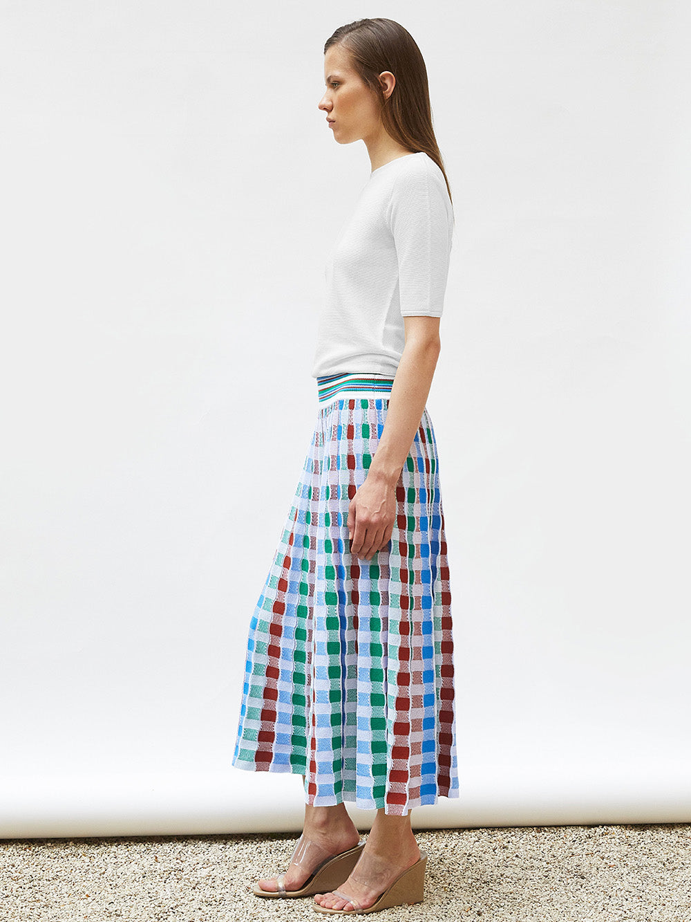 DELICATE TARTAN SKIRT