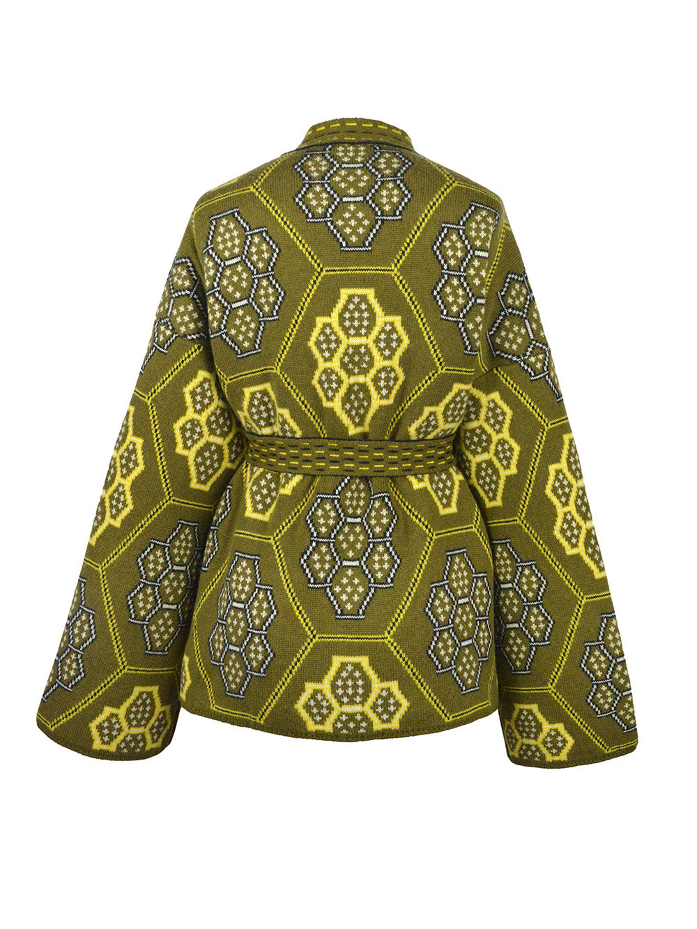 KIMONO KALEI EN CACHEMIRE VERT