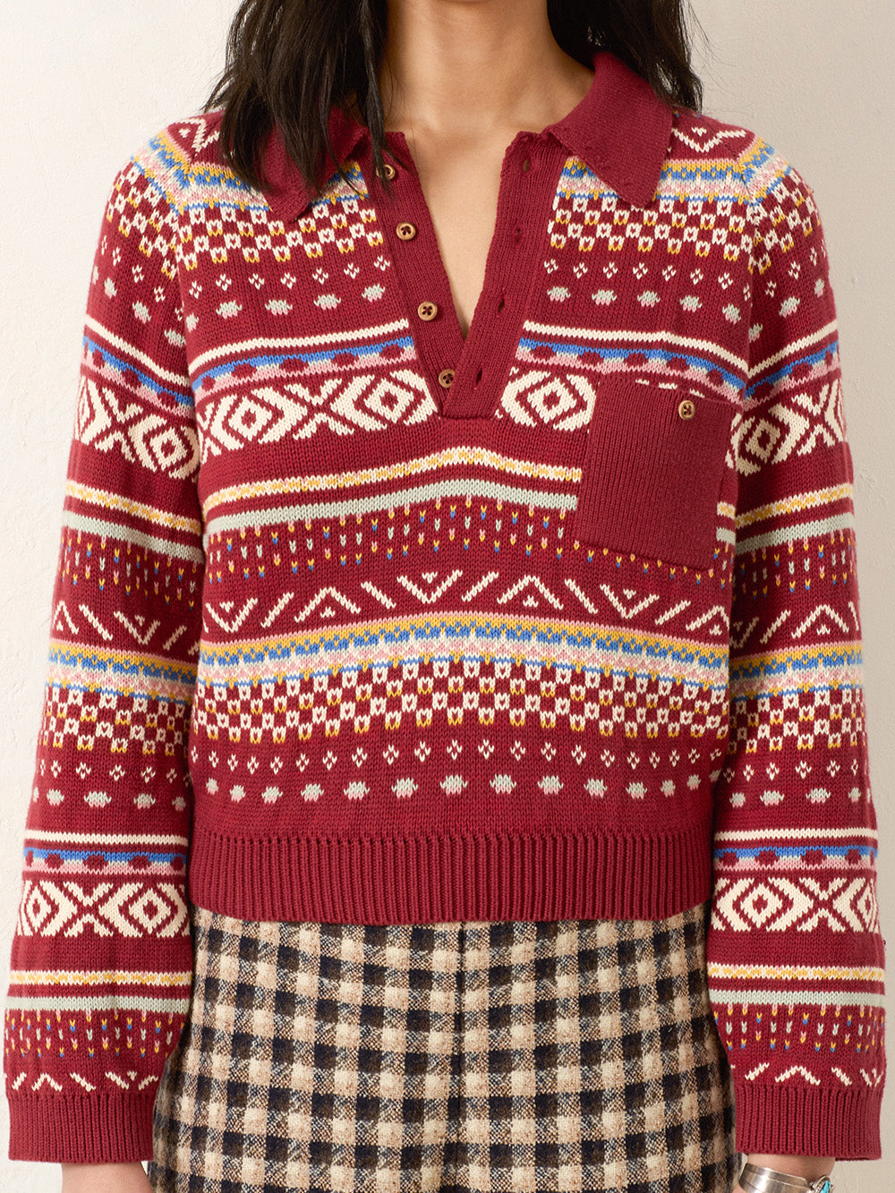 LIZA MESA FAIR ISLE SWEATER