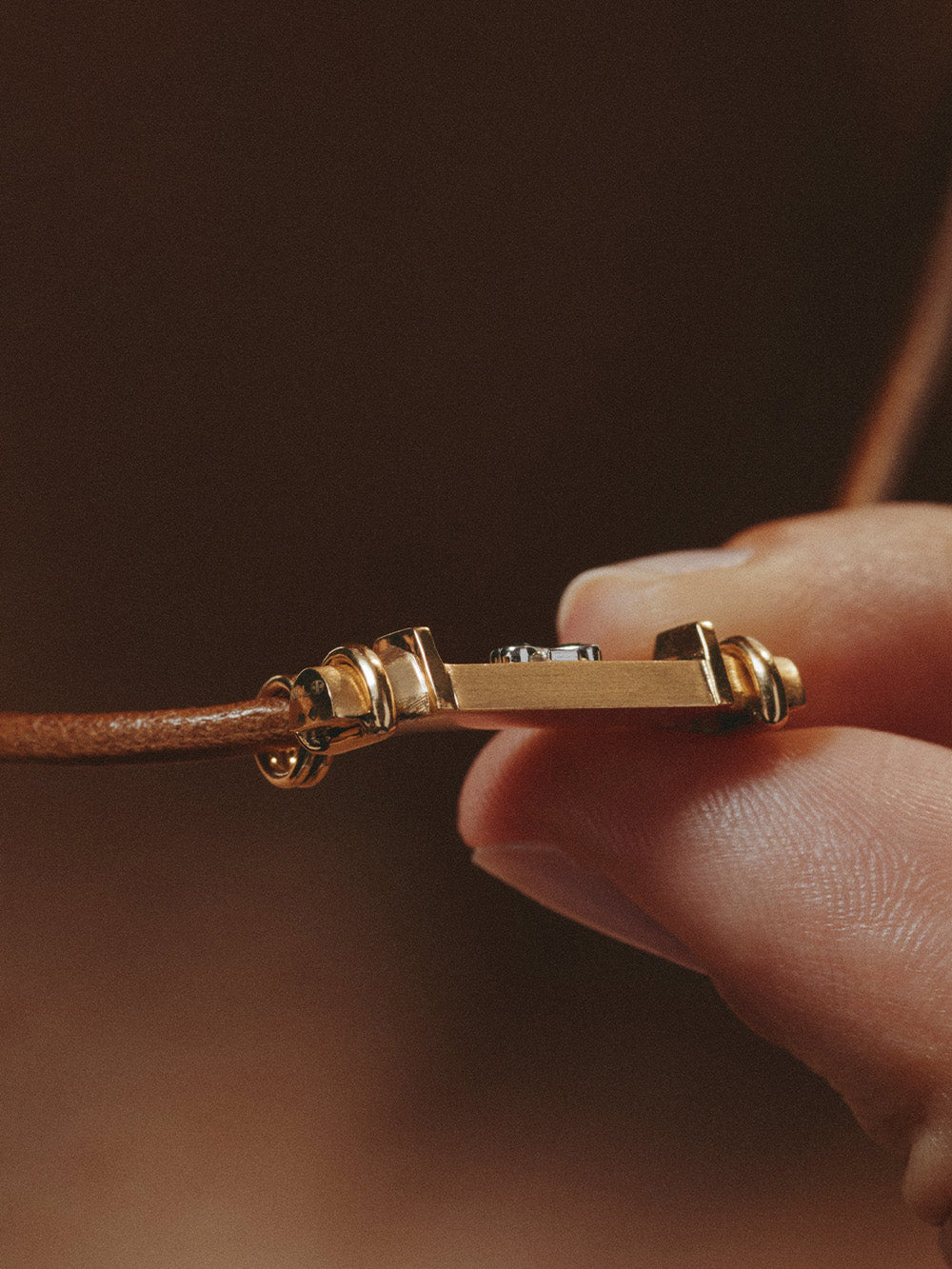 LOCKET SMAH CLOVER LEATHER OJ18K