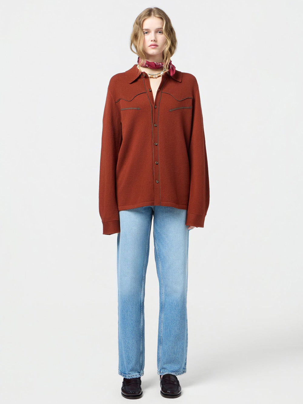 CHEMISE WESTERN CINNAMON