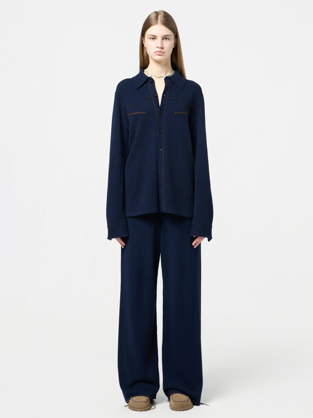 CHEMISE WESTERN BLEU NUIT