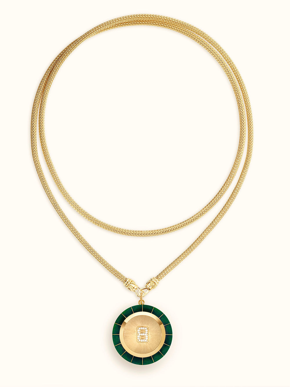 COLLIER MAGIC 8 BALL GREEN