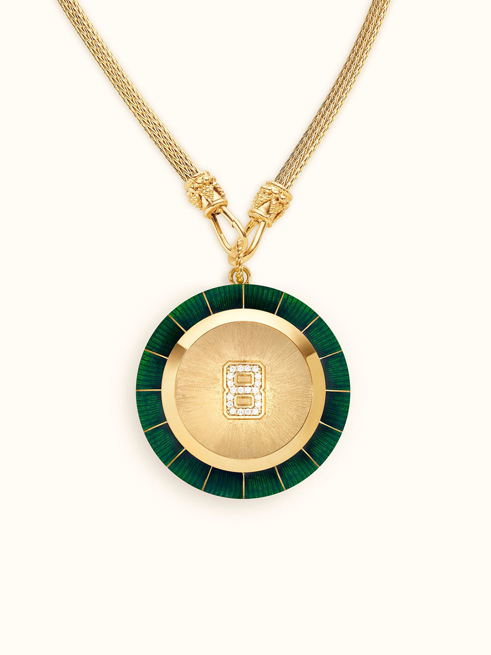 COLLIER MAGIC 8 BALL GREEN
