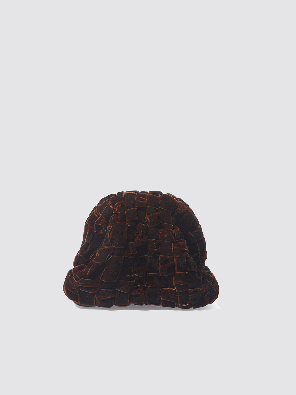 BROWN VELVET MINI GAME BAG