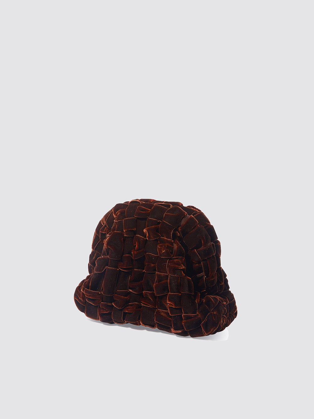 BROWN VELVET MINI GAME BAG