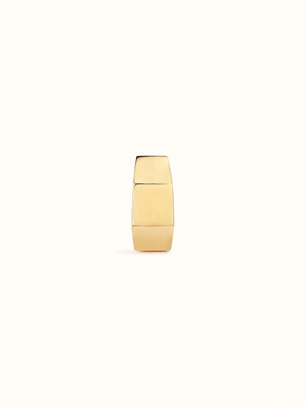 BOUCLE D'OREILLE ECROU MEDIUM OR JAUNE
