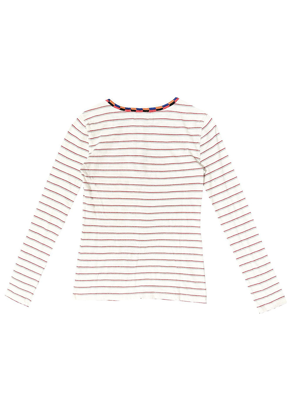 GREEN AND RED STRIPED SKIN T-SHIRT