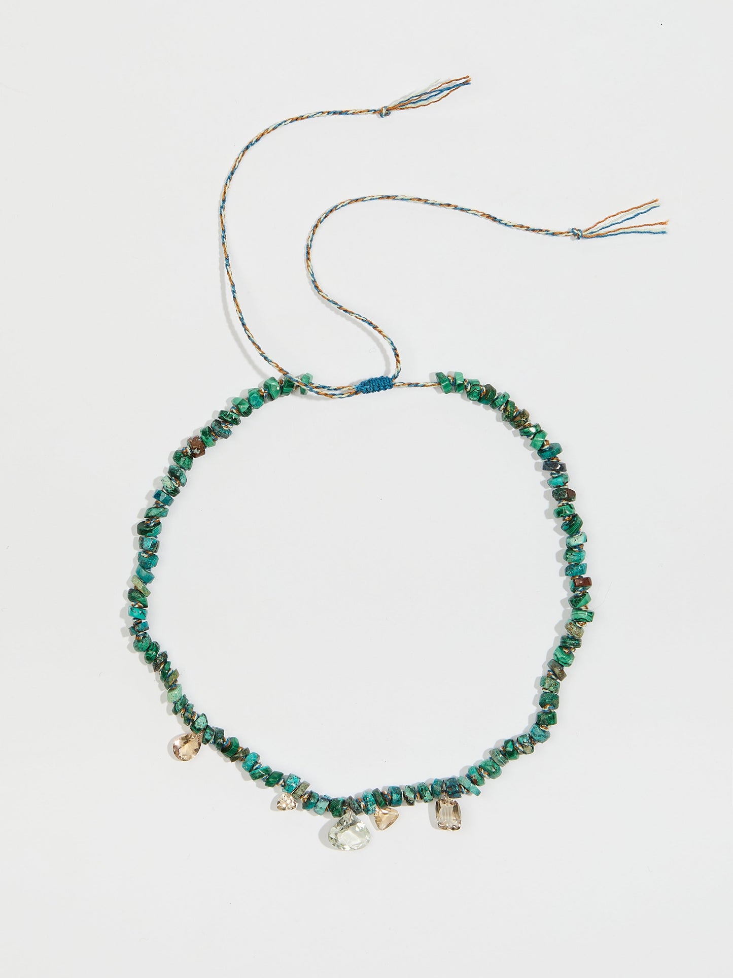 COLLIER LÉA CHRYSOCOLLE, AMÉTHYSTE ET CITRINE