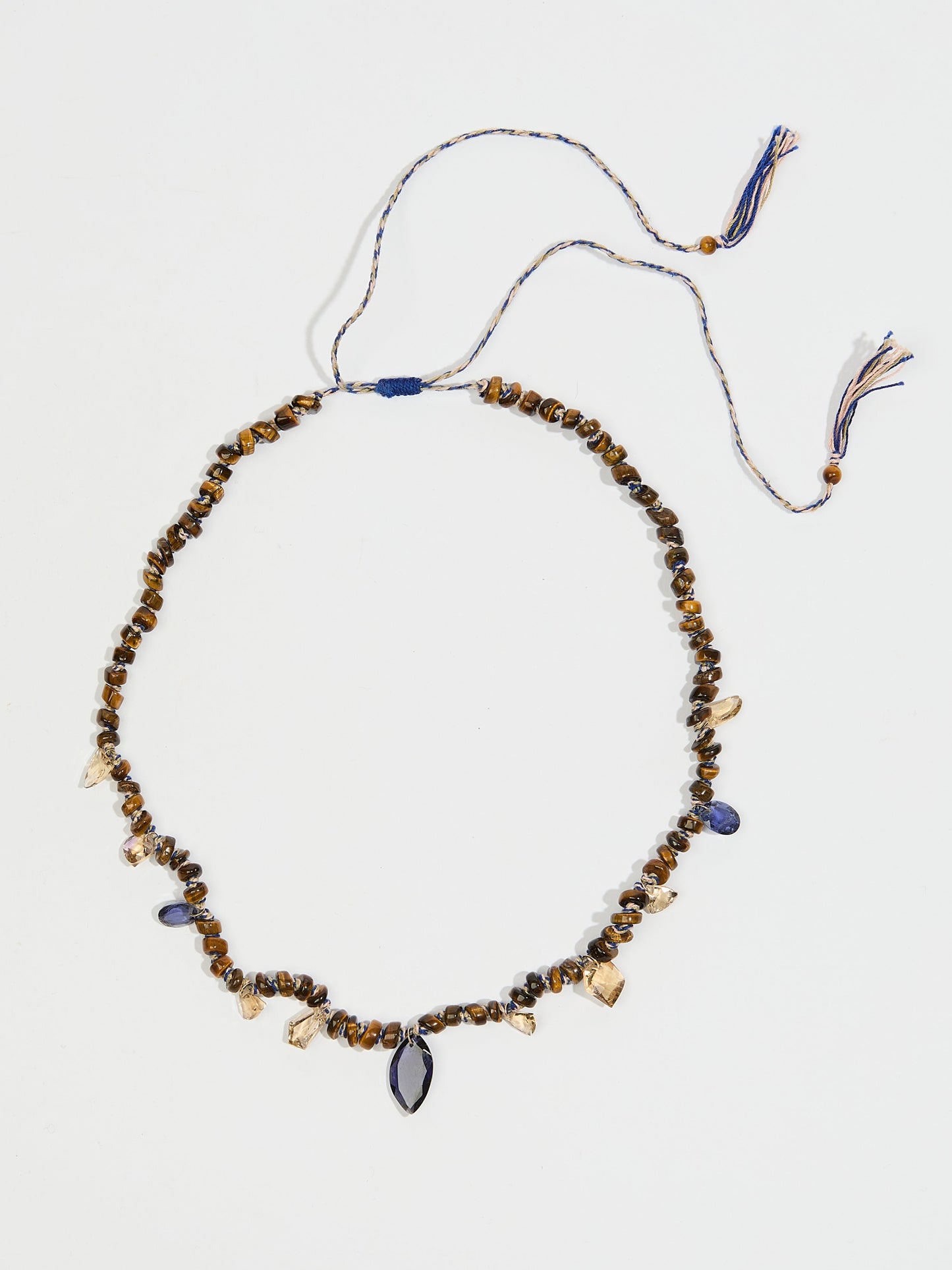 COLLIER LÉA OEIL-DE-TIGRE & CITRINE