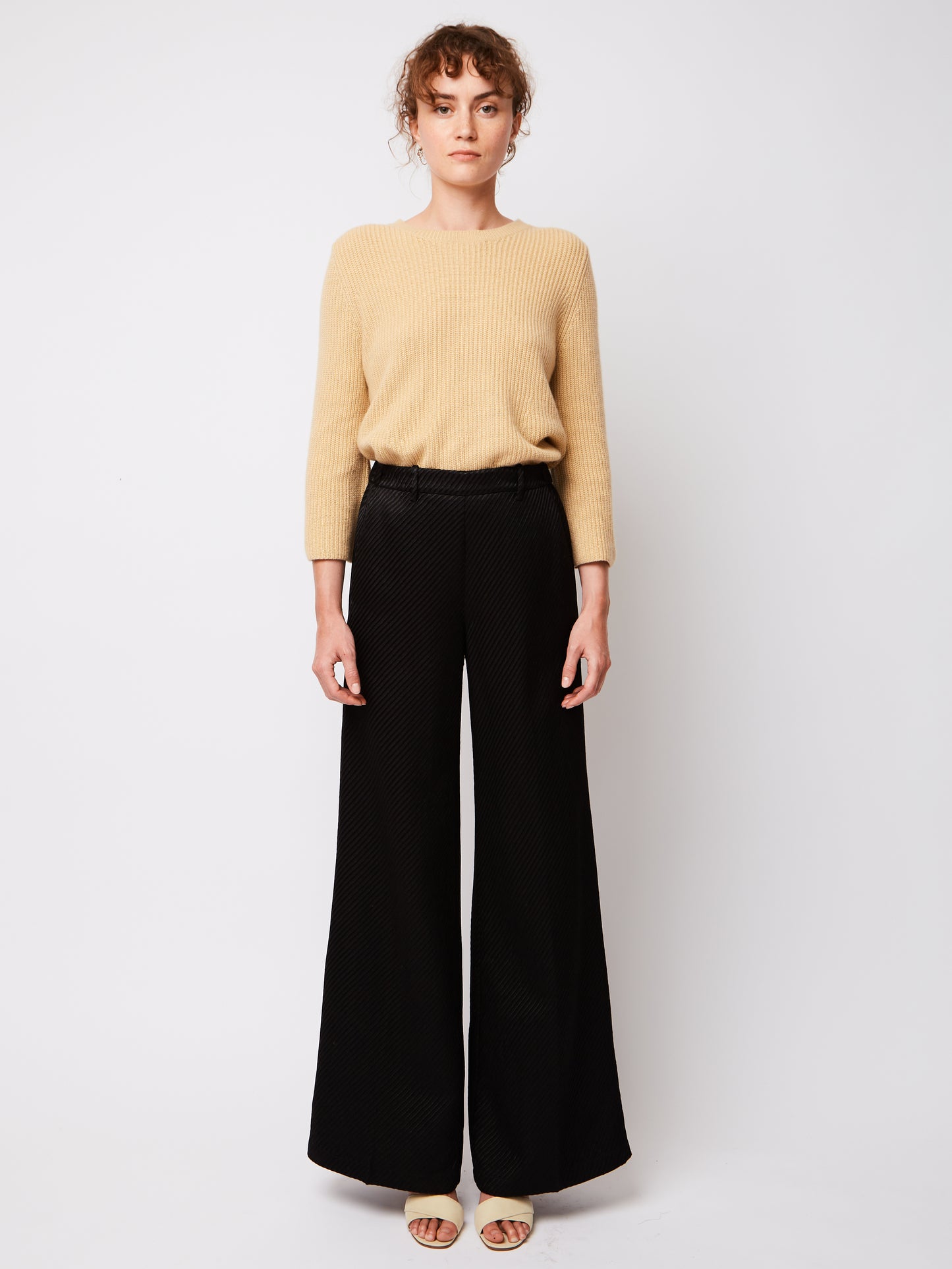 PANTALON DIAGONAL STRUCTURE NOIR