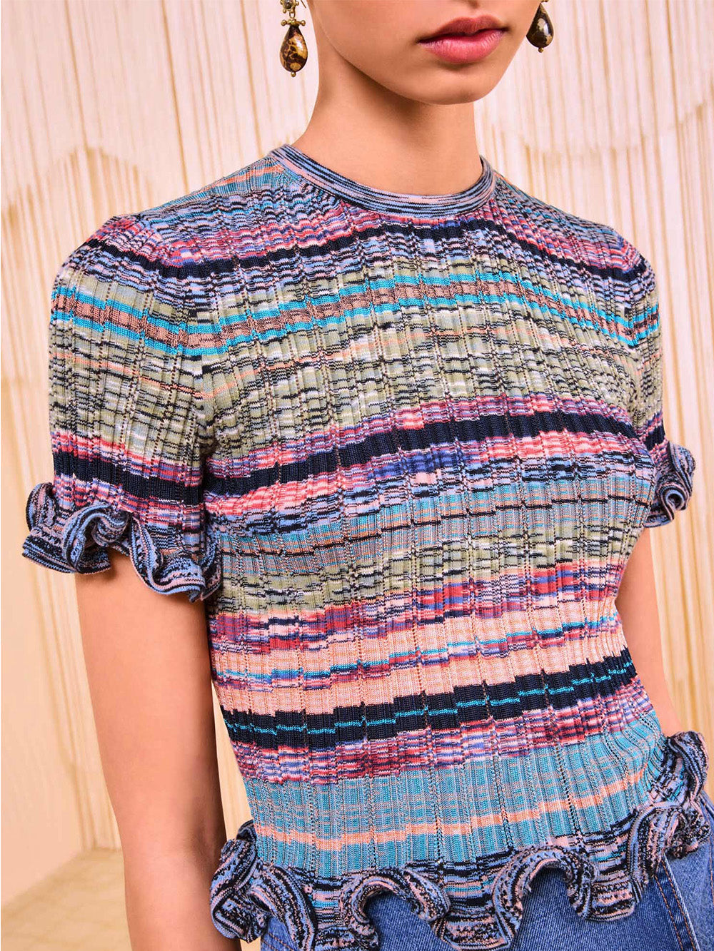 MIYA AZURITE KNIT TOP