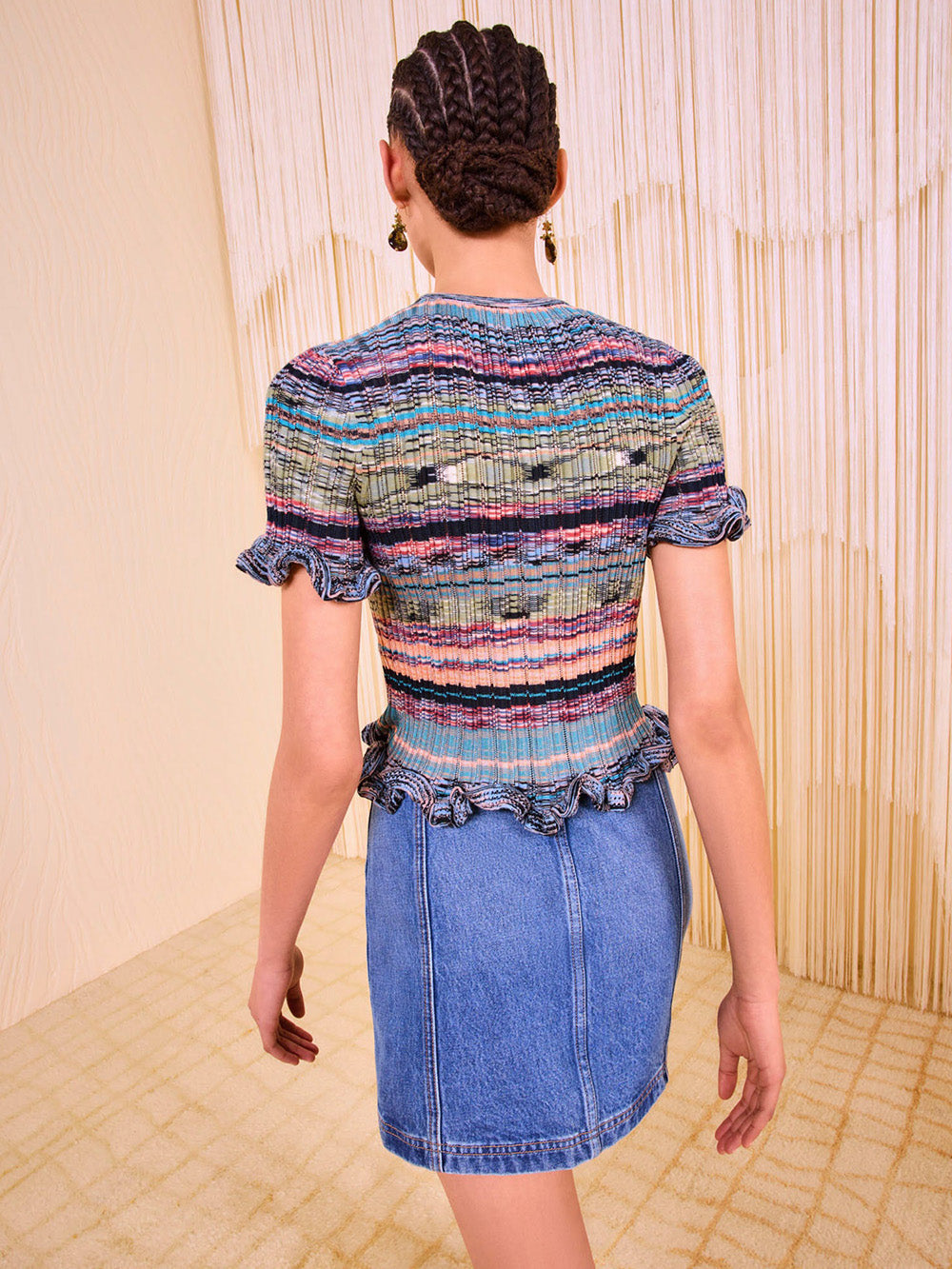 MIYA AZURITE KNIT TOP