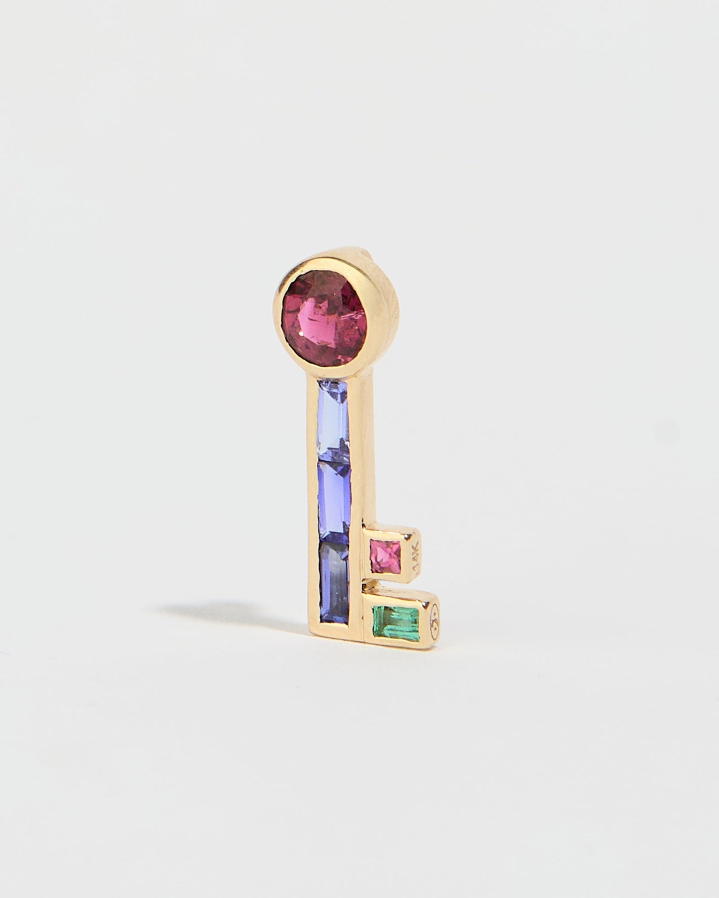 TANZANITE KEY PENDANT
