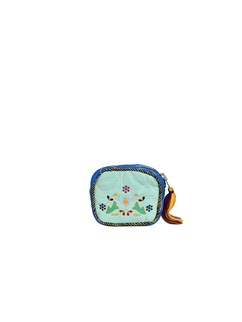 SQUARE LIGHT BLUE POUCH