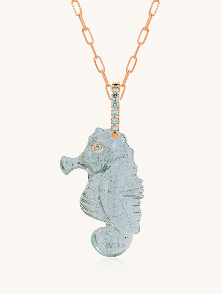 AQUAMARINE SEAPOCAM PENDANT