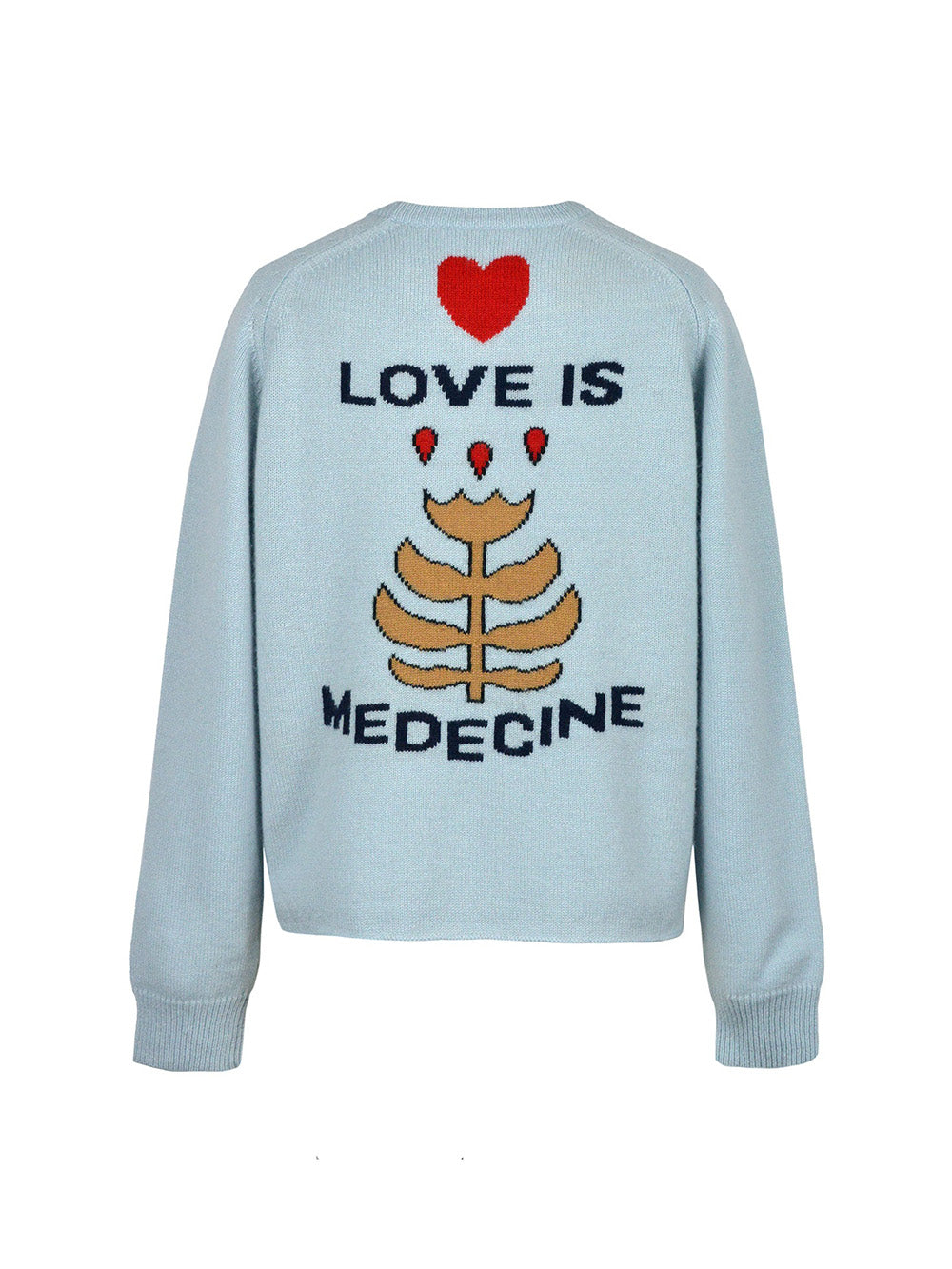 LOVE CASHMERE ICE BLUE SWEATER