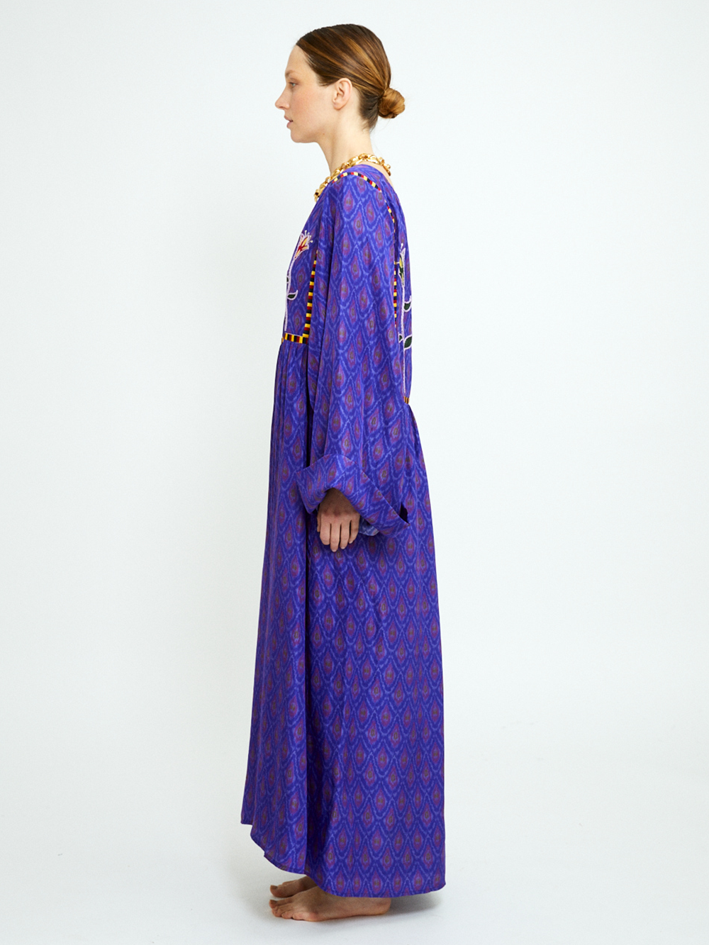 DEVA VIOLET SILK DRESS