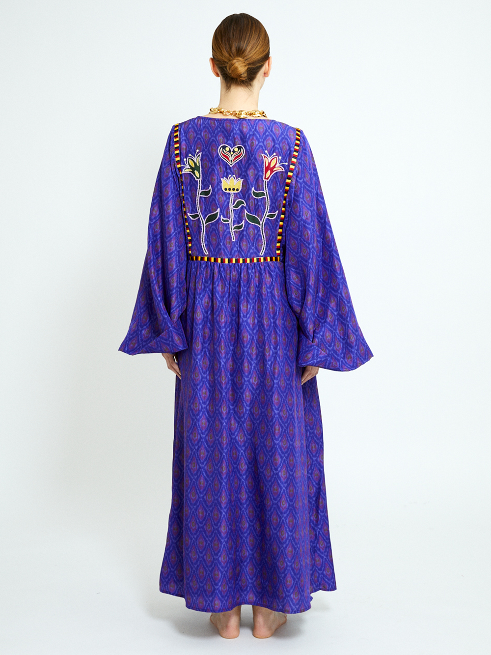 DEVA VIOLET SILK DRESS