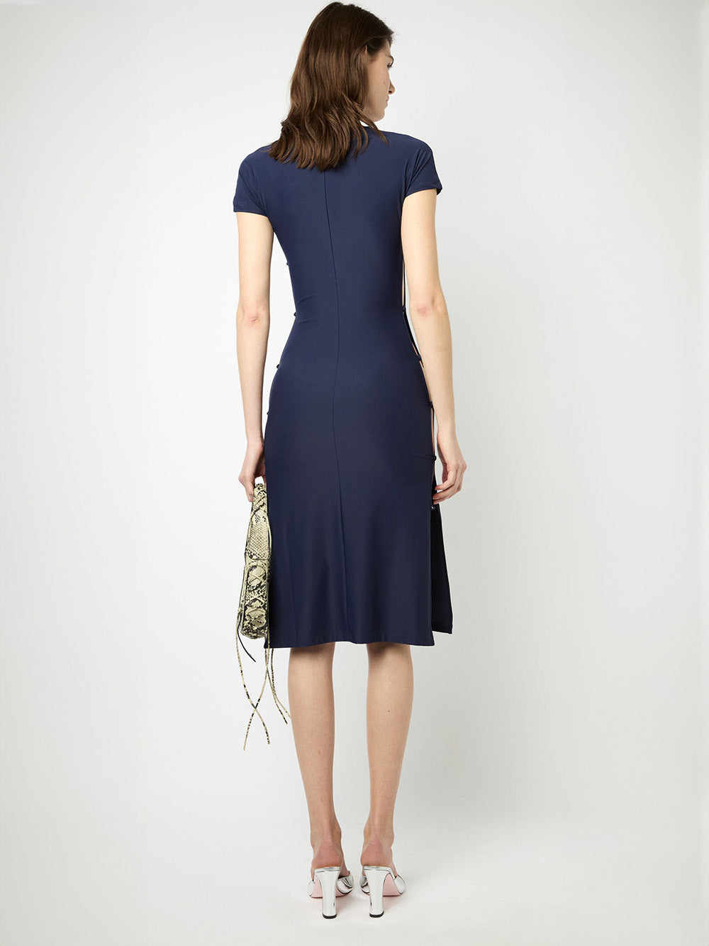 TCHIKIBOUM NAVY MIDI DRESS