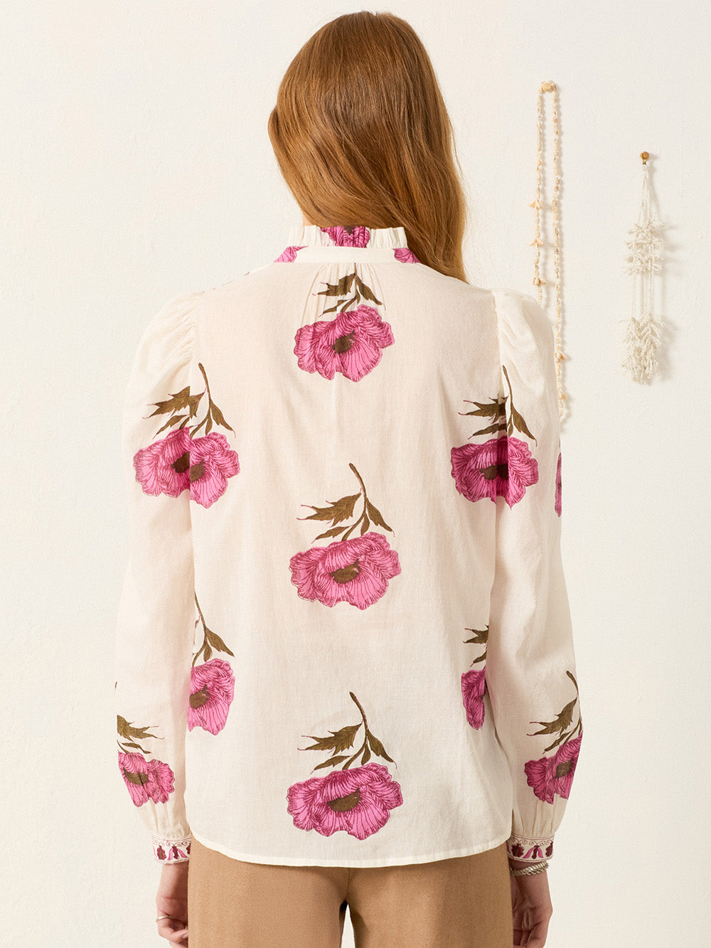 ANNABEL FUCHSIA POPPY SHIRT
