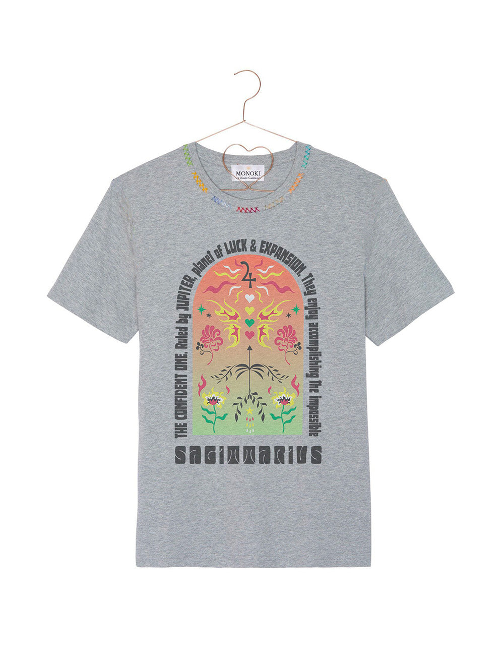 TEE SHIRT ASTRO GRIS SAGITARIUS