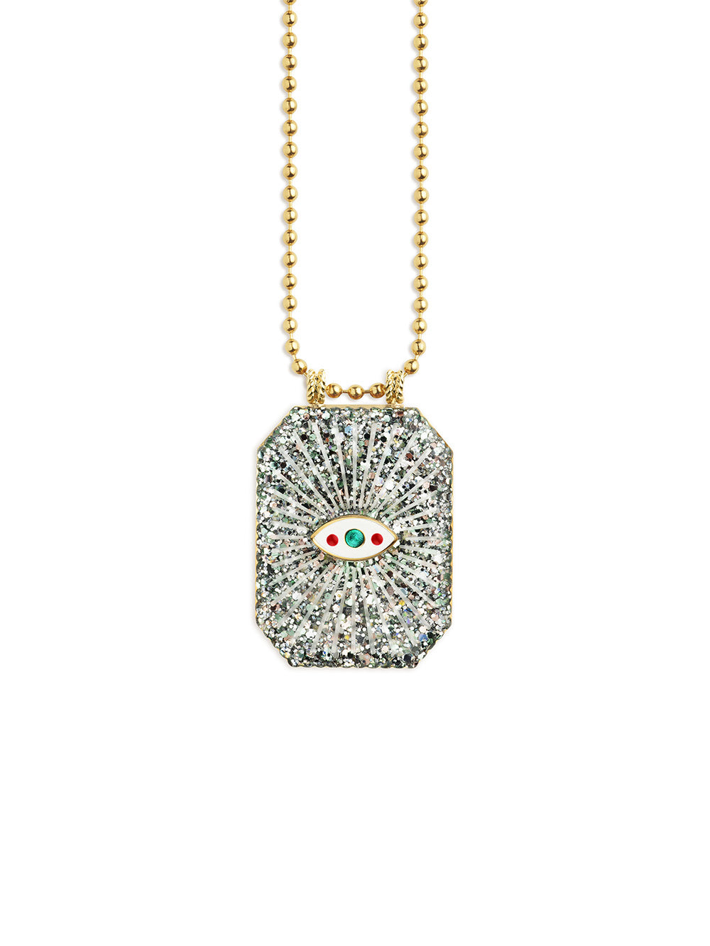 RAIZ'IN SCAPULAR 34MM SILVER GLITTER