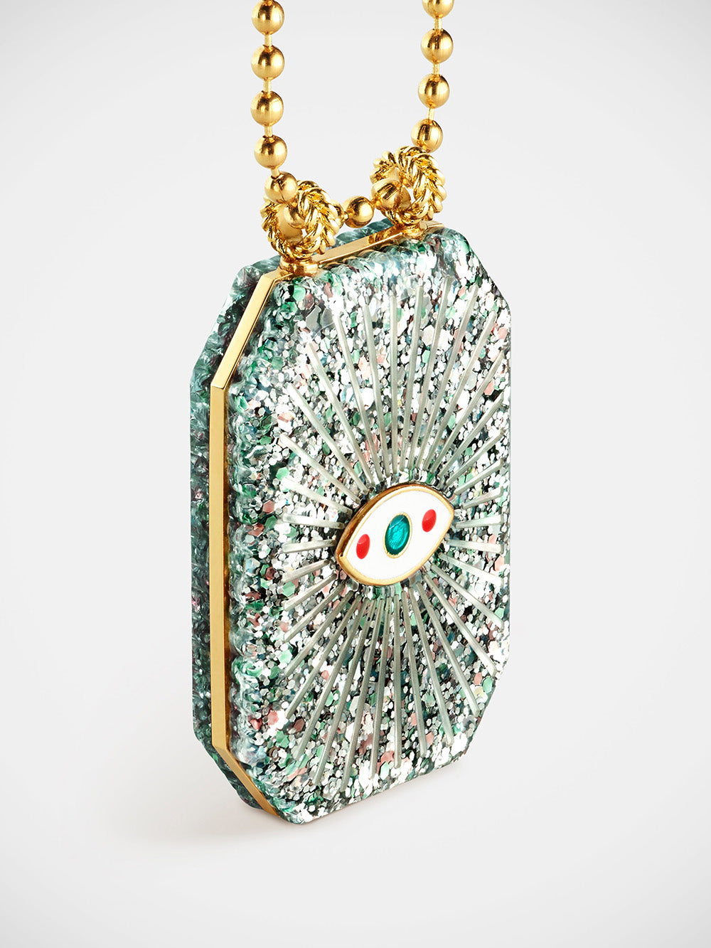 RAIZ'IN SCAPULAR 34MM SILVER GLITTER