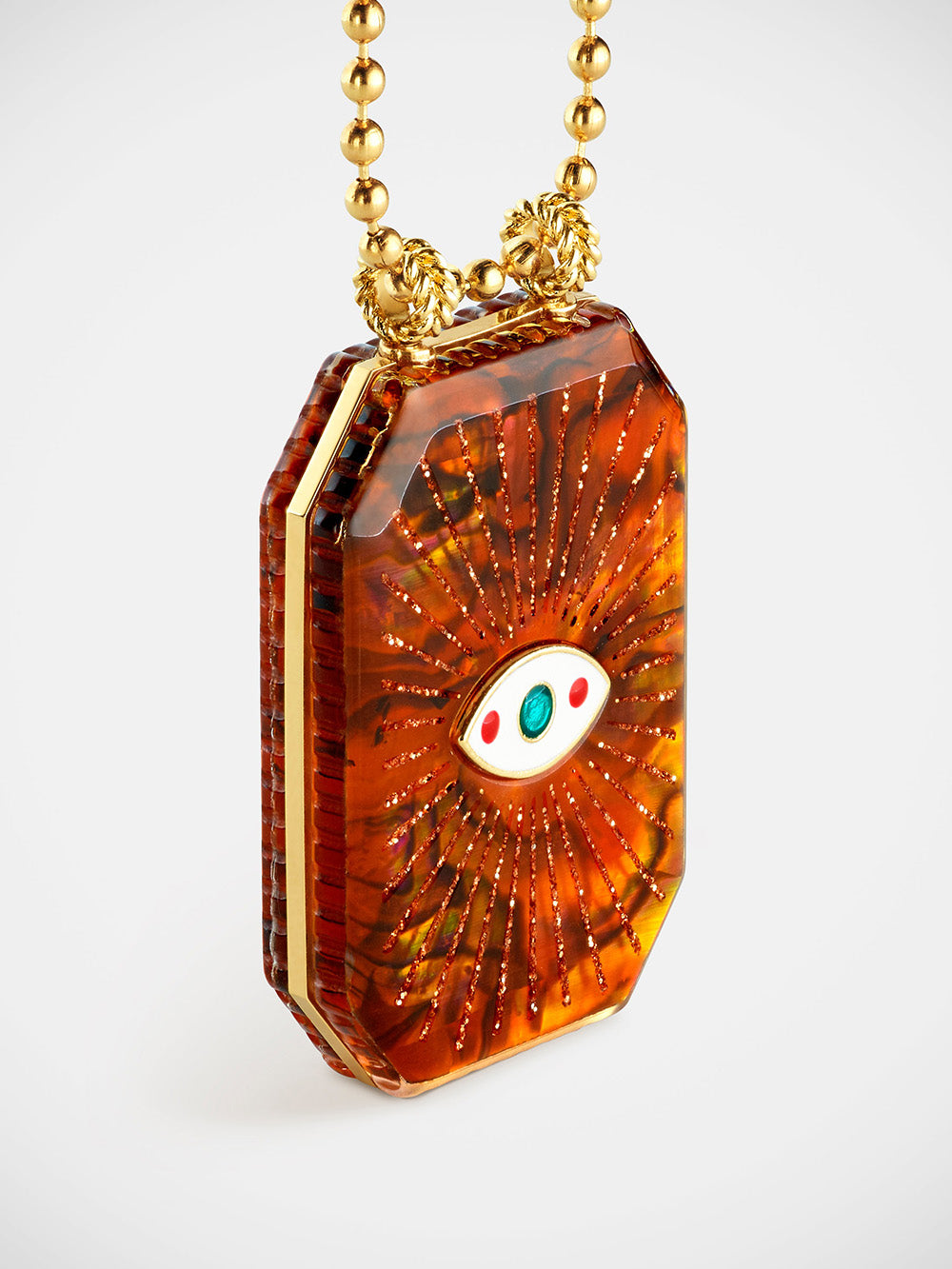 RAIZ'IN SCAPULAR 34MM MOTHER-OF-PEARL OCHRE