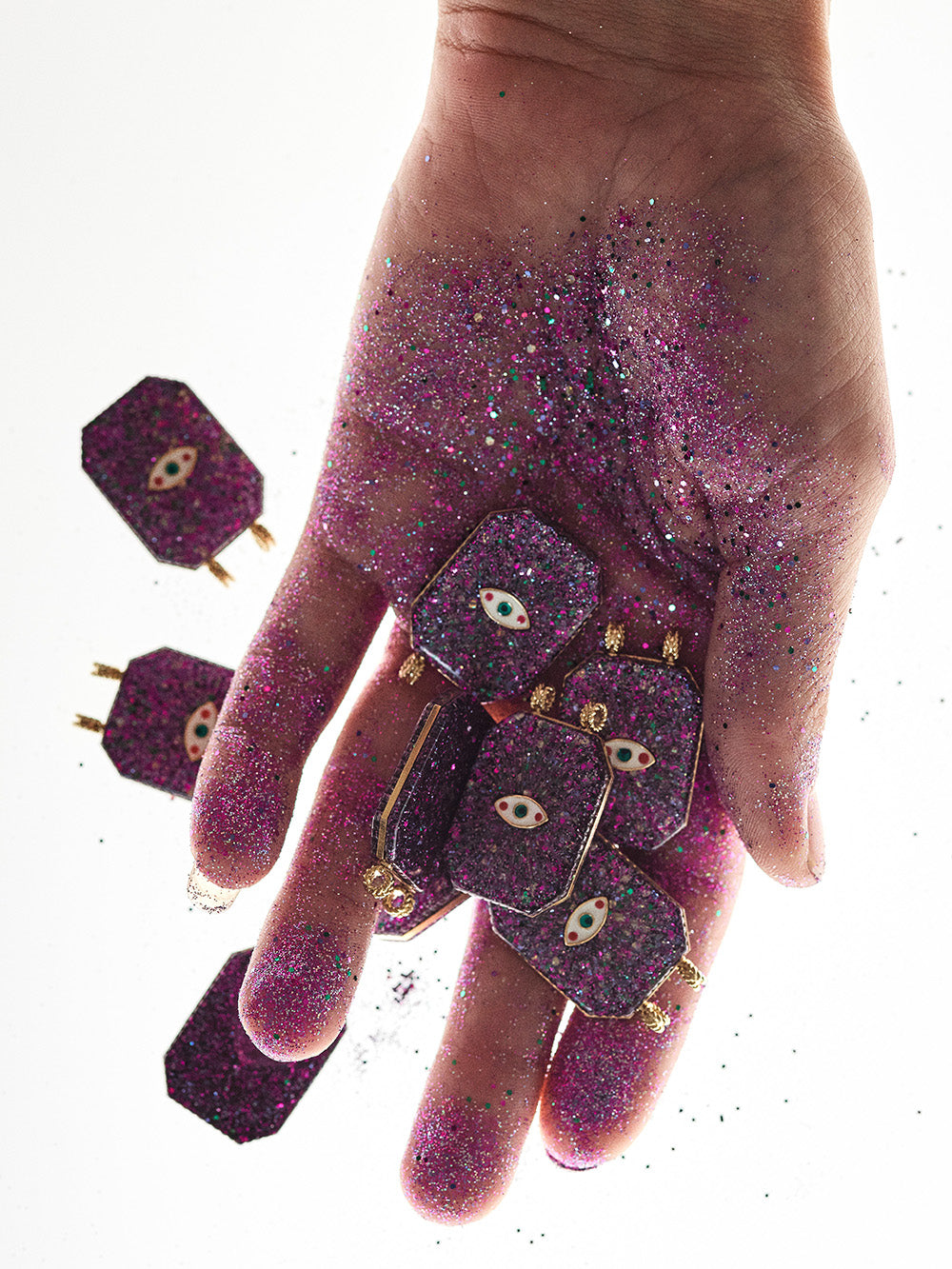 RAIZ'IN SCAPULAR 28MM PURPLE GLITTER