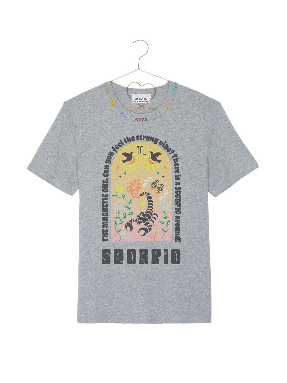 SCORPIO GREY ASTRO T-SHIRT