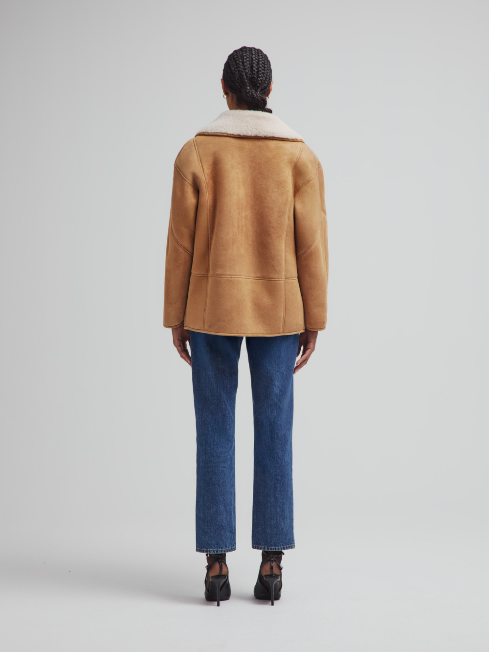 MANTEAU TATOOSH SHEARLING CAMEL