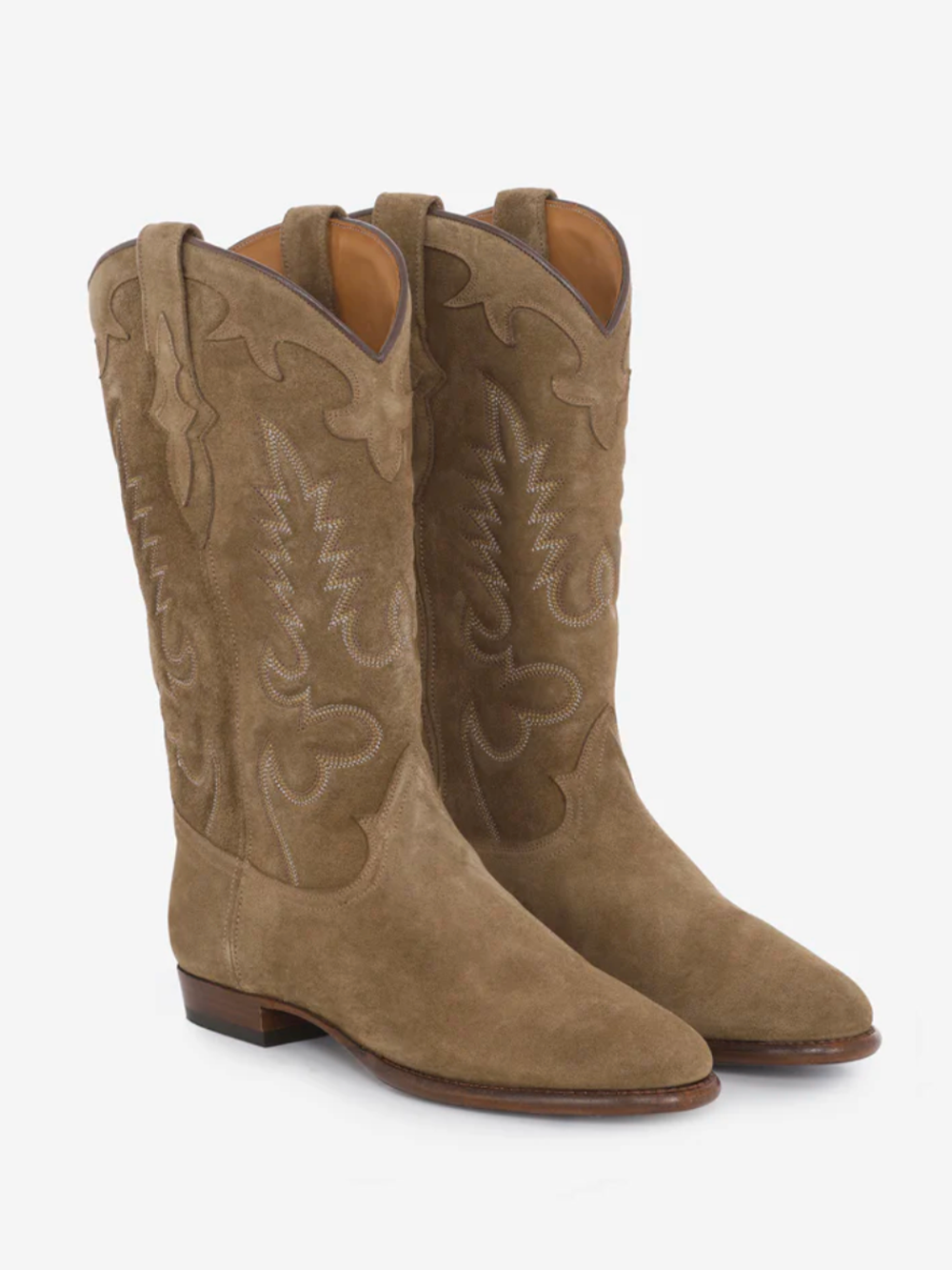 MIDNIGHT COWBOY BOOTS IN CHESNUT SUEDE
