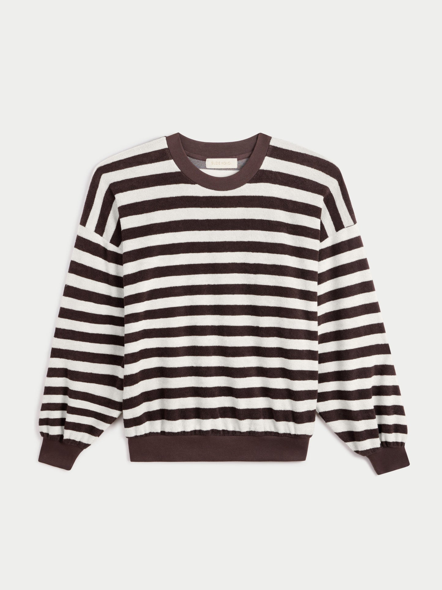 SWEAT SIFNOS RAYURES TRUFFLE