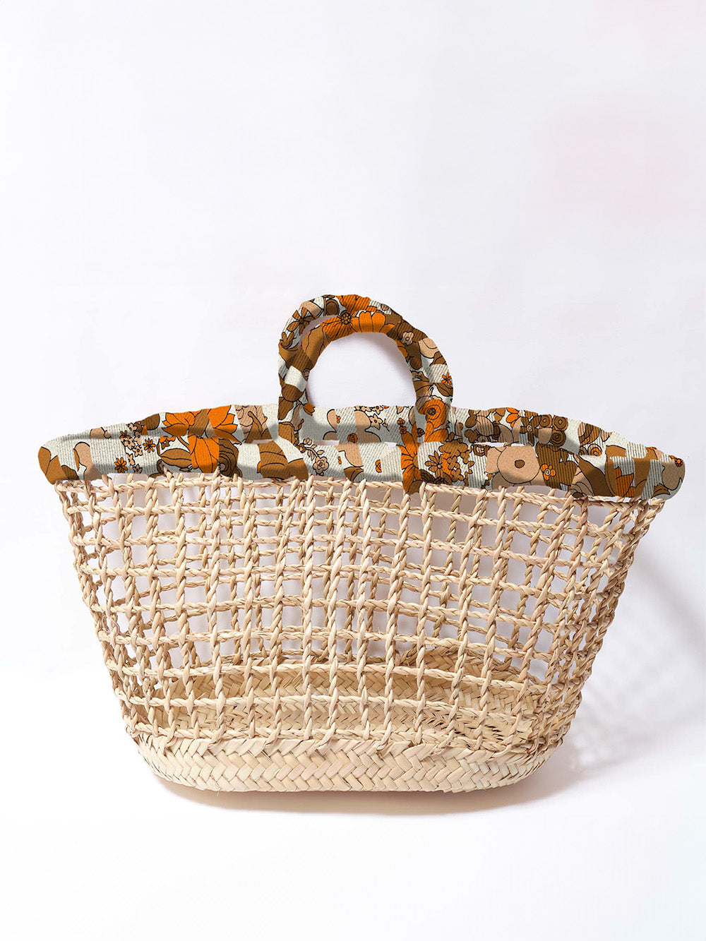 FLOWER POWER OPENWORK BASKET