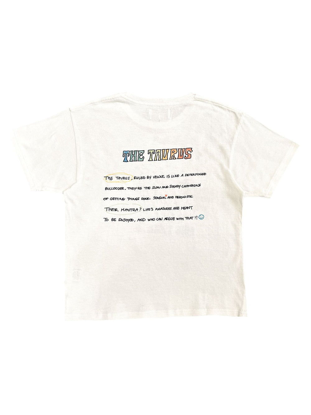 TEE SHIRT ASTRO WHITE TAUREAU