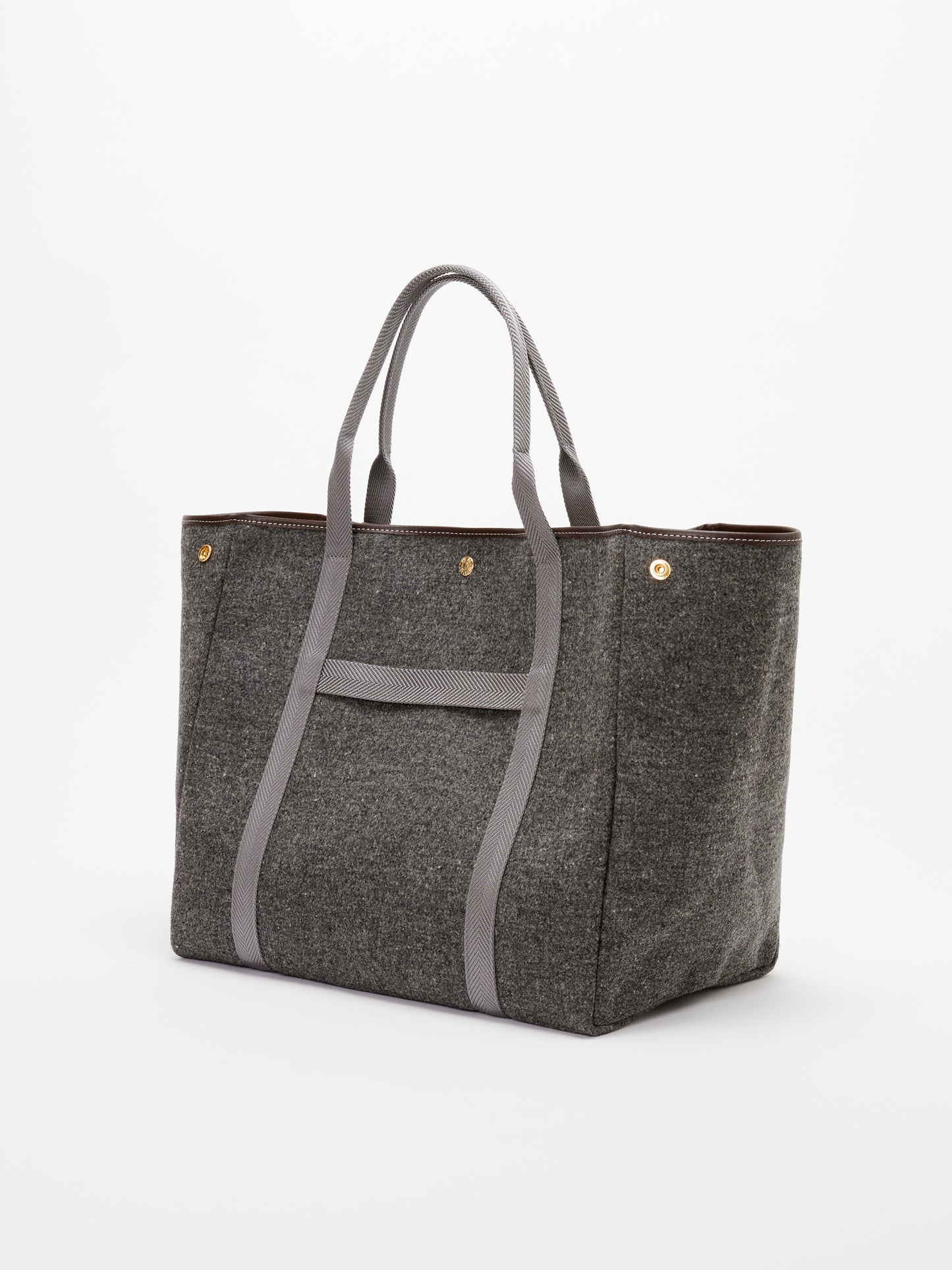 GREY FLANNEL CROSSING BAG L