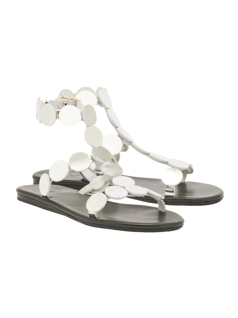 SILVER TRITON SANDALS