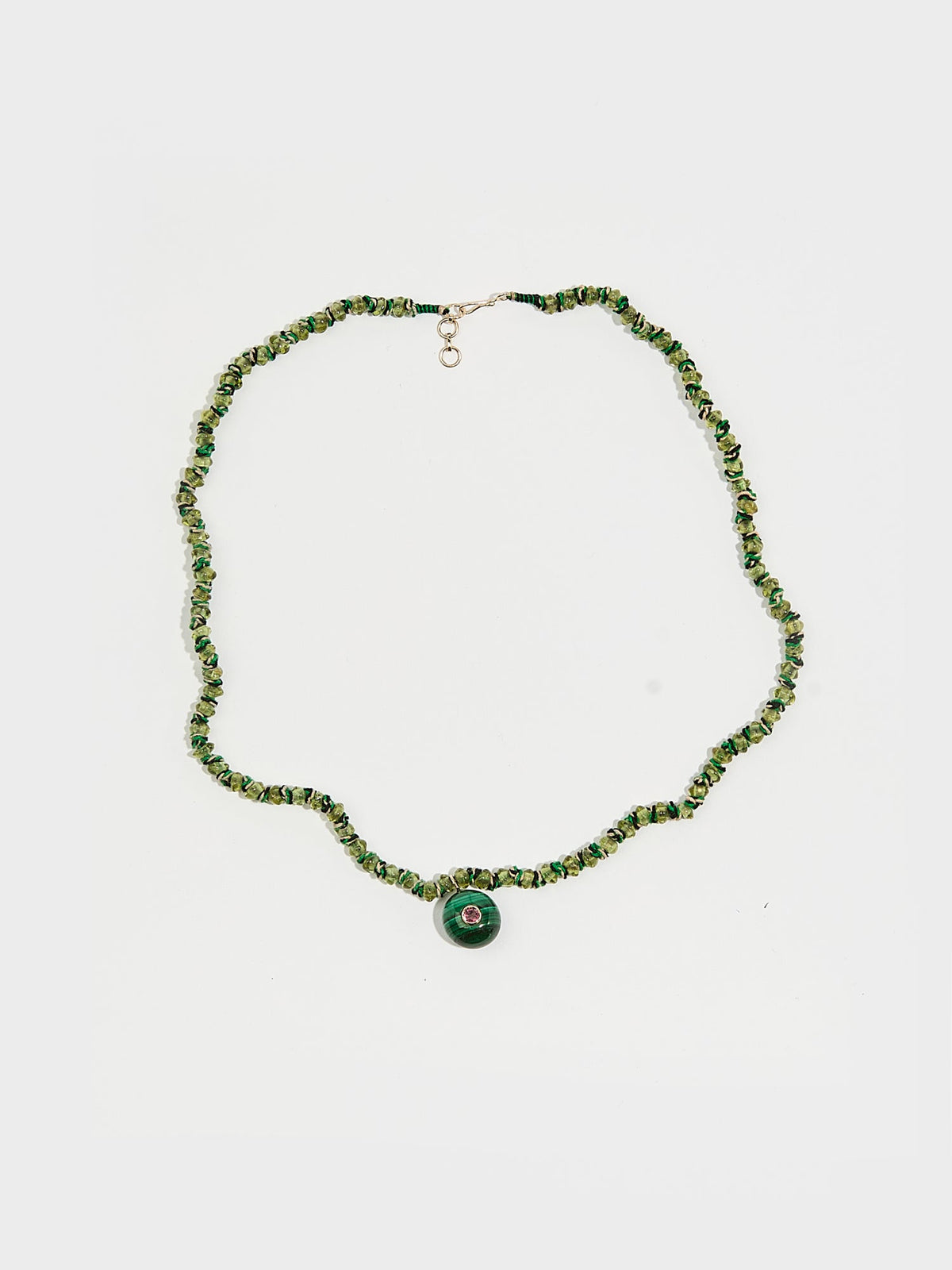 COLLIER CANDY PERIDOT & MALACHITE
