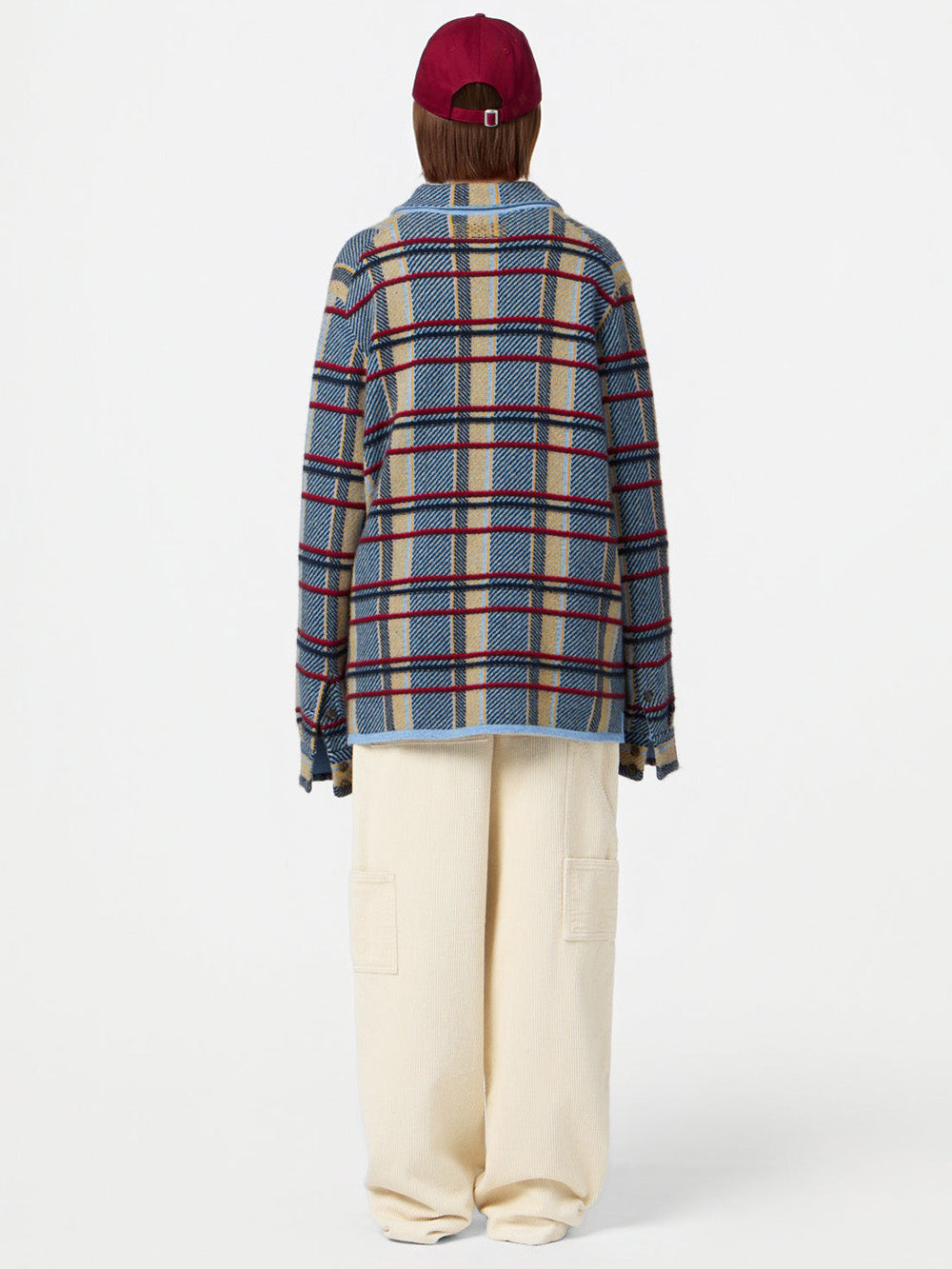 CHEMISE PLAID WORK HEATHER BLUE