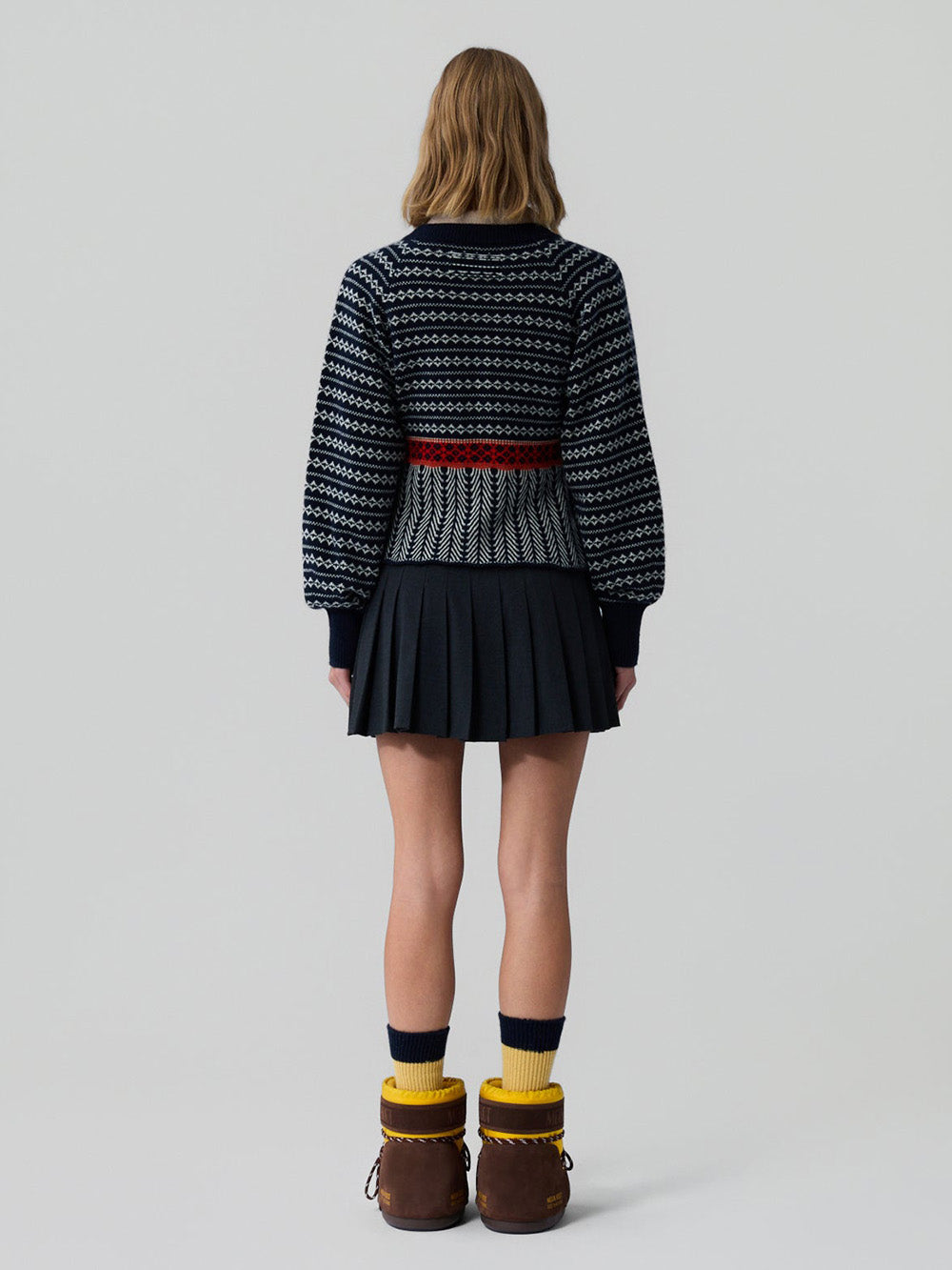 CARVED CARDIGAN FAIR ISLE