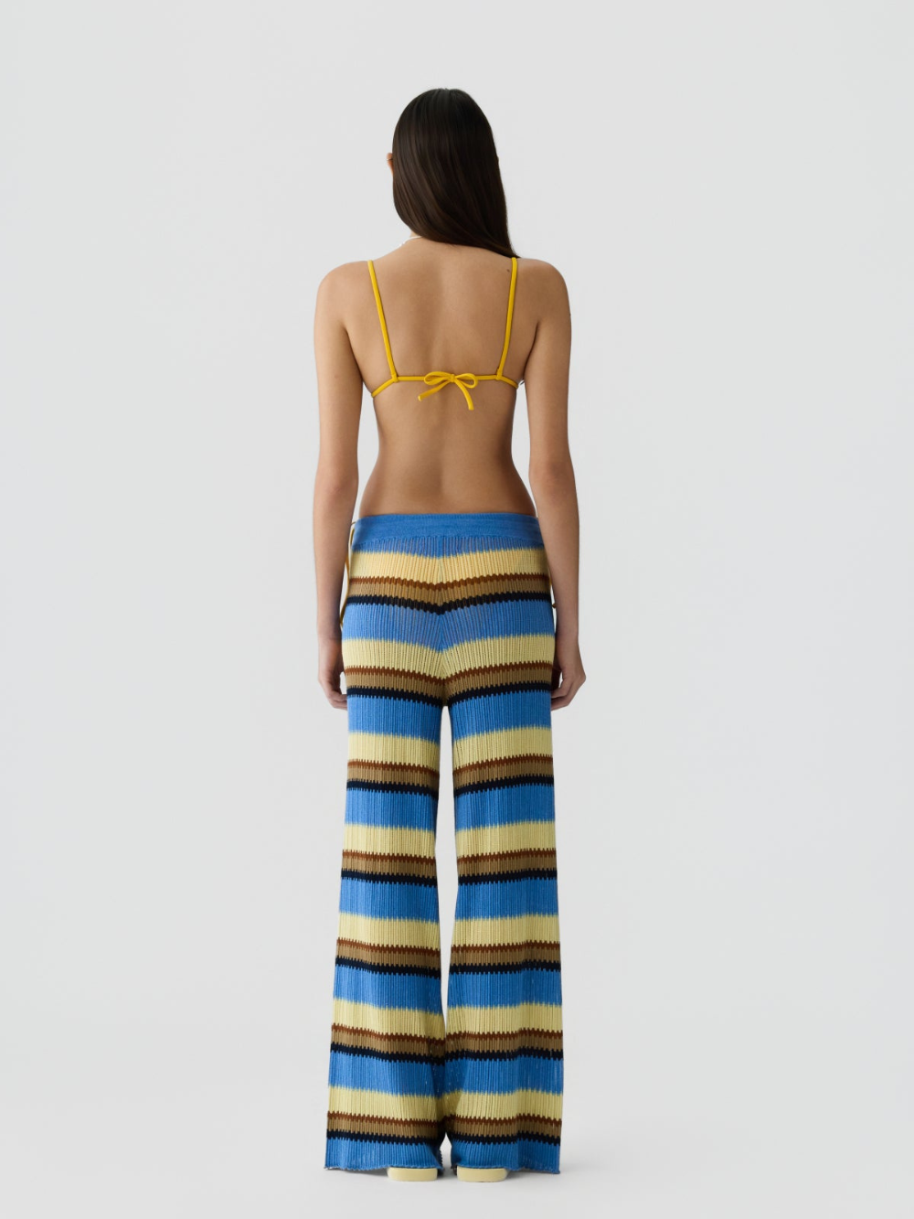 PANTALON PALAZZO DELFT BLUE