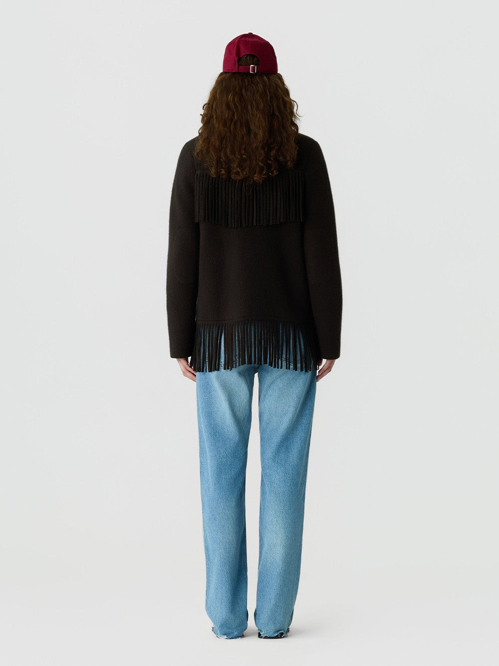 WESTERN FRINGE JACKET BURNT COCOA